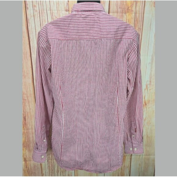 Oklahoma Sooners Antigua Crimson Plaid Shirt Large - Picture 2 of 8